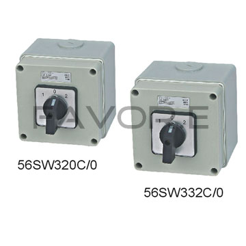 56SW Three Phase Square Changeover Switch-we are the professional 56SW58 Weatherprotected Switch supplier,56SW58 Weatherprotected Switch have IP56 Rated.pls send enquiry of 56SW58 Weatherprotected Switch to sales@chnfavor.com